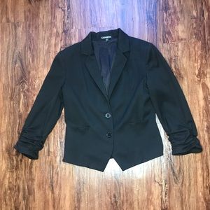 Express 3/4 sleeve black blazer